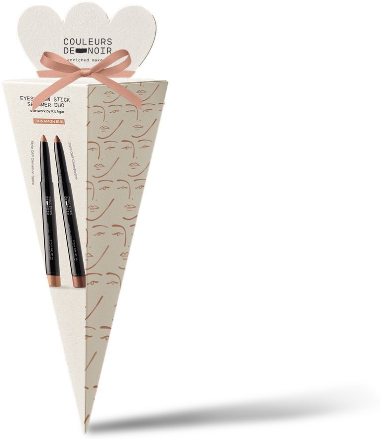 COULEURS DE NOIR - Couleurs Noir Coffret Eyeshadow Stick Shimmer Duo Cinnamon Spice