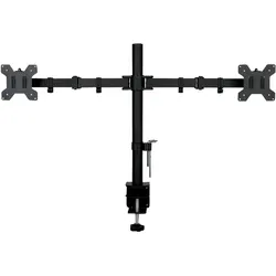 Art Desk Halterung für 2 Monitore 13" - 27" (L-02N) (Tisch, 27", 10 kg), Monitor Halterung, Schwarz