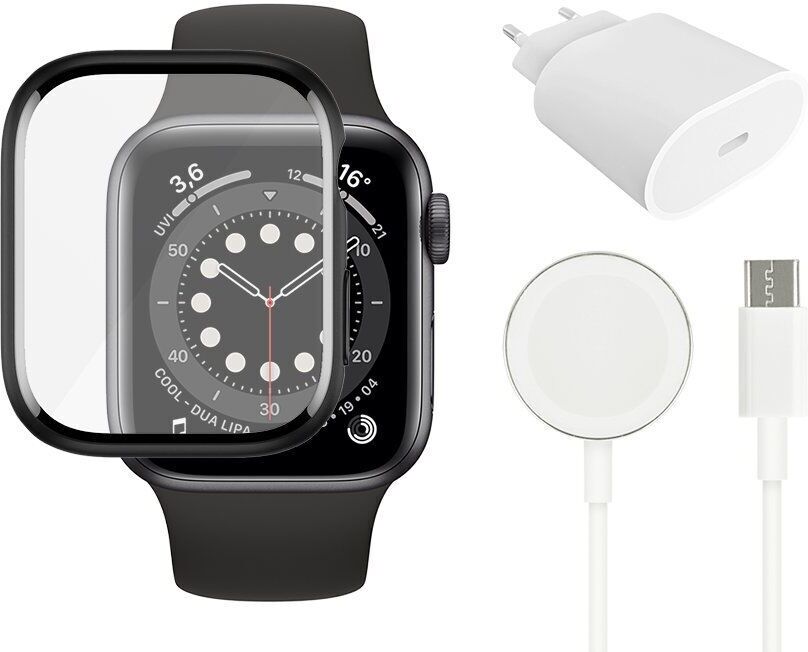 Chargeur rapide (20W), câble (Magnétique) & protection d’écran   Apple Watch Ultra/Ultra 2 - Refurbished
