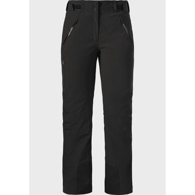 Outdoorhose SCHÖFFEL "Ski Pants Lizum L", Damen, Gr. 40, Normalgrößen, schwarz (9990, schwarz), Oberstoff : 86% Nylon 14% Elasthan (Membran: Polyurethan) Futter Rumpf oben: 88% Polyester 12% Elasthan Futter Rumpf unten: 100% Polyester, Hosen...