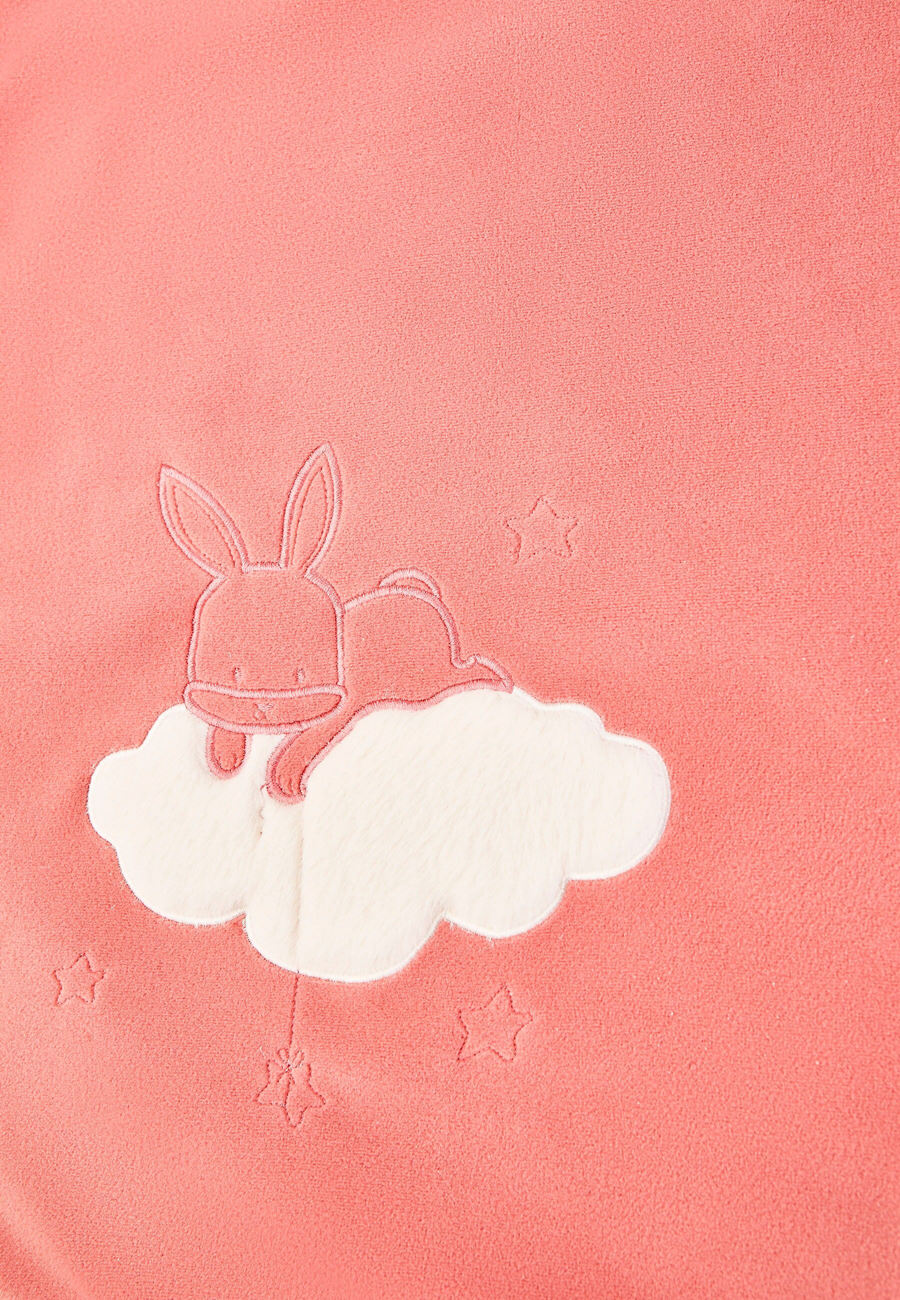 Babydecke STERNTALER "Hase Hanni Microfleece", rosa (perlrosa), B:75cm L:100cm, Polyester, Wohndecken, Babydecke