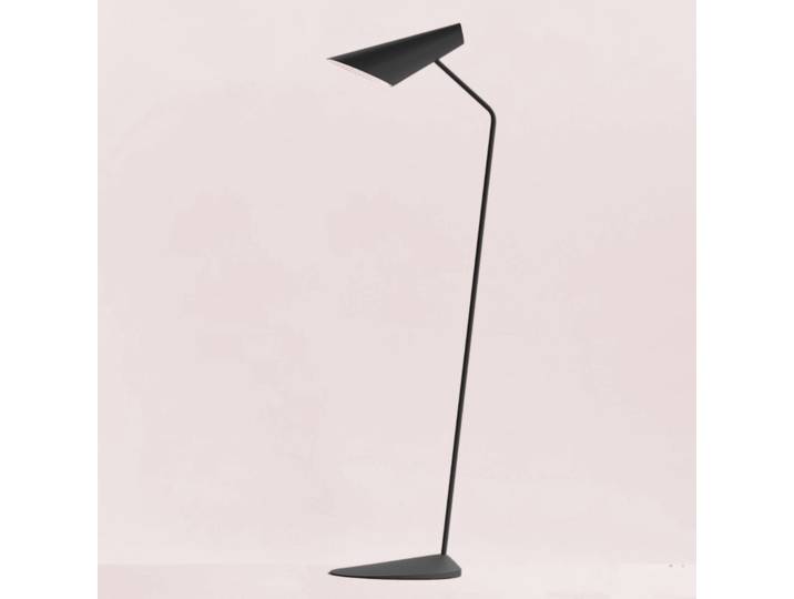 I.Cono 0712 Designer-Stehleuchte, grau - Vibia - Wohnzimmer - Skandinavisch - Kunststoff - Einflammig