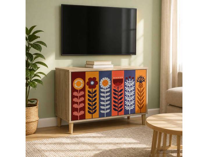 vidaXL TV-Schrank ESSEN 69 x 33 x 50 cm Sonoma Holzwerkstoff