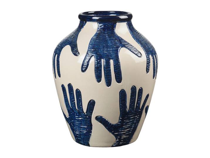 Broste Copenhagen Vase Mime 40 cm Intense blue-rainy day