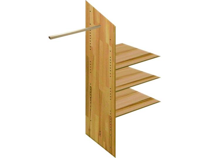 Inneneinteilung HOME AFFAIRE Modesty , beige (naturfarben), B:50cm H:150cm T:58cm, Massivholz, Schrankinneneinteiler, Kleiderschrank-Zubehör Inneneinteilung, aus massivem Kernbuchenholz, für die unterschiedlichen Schrankbreiten