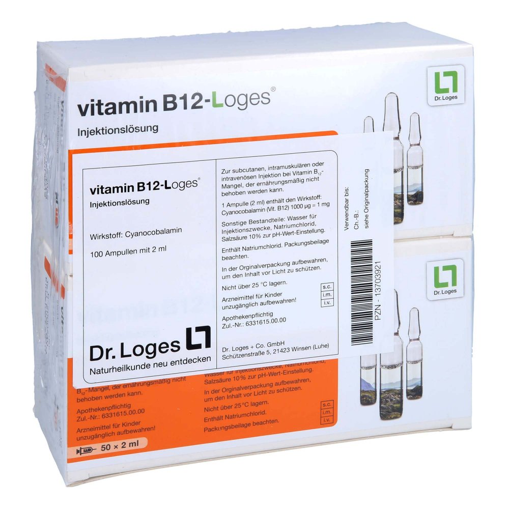 Dr. Loges + Co. GmbH Vitamin B12-loges Injektionslösung Ampullen 13703921