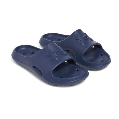 Badesandale UNDER ARMOUR "UA M LOCKER V SL", Herren, Gr. 47,5, academy, academy, academy, Synthetik, Schuhe, Badelatschen