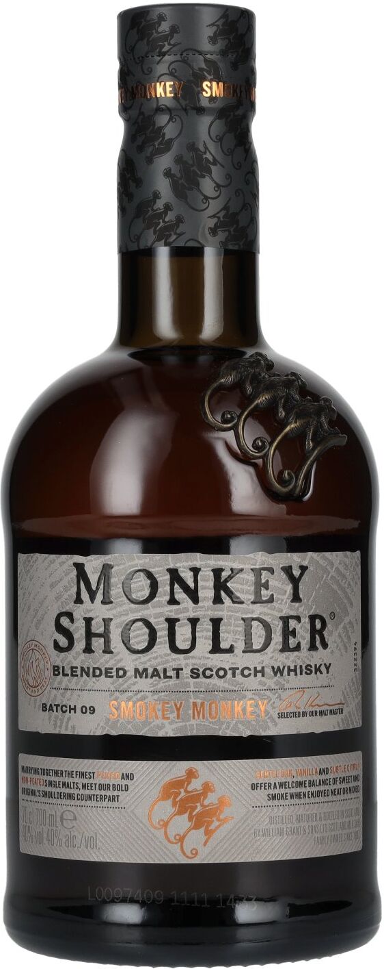 Monkey Shoulder SMOKEY MONKEY Blended Malt BATCH 9 40% Vol. 0,7l