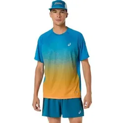 ASICS Herren T-Shirt ROAD FADE SS TOP, Größe M in Braun Braun
