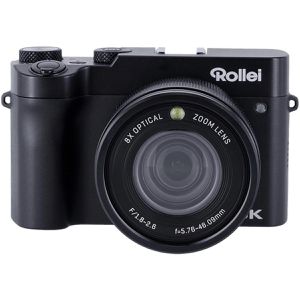 Rollei Kompaktkamera Powerflex X8 Dual Lens, 3,6 Zoll Display, 8x optischer Zoom, 1/2,8'' Sensor, 4K, 8 MP