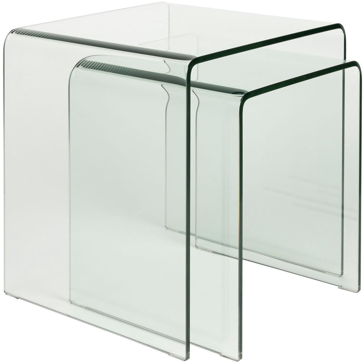 Dutchbone Vetro Bijzettafel Set van 2 - Transparant