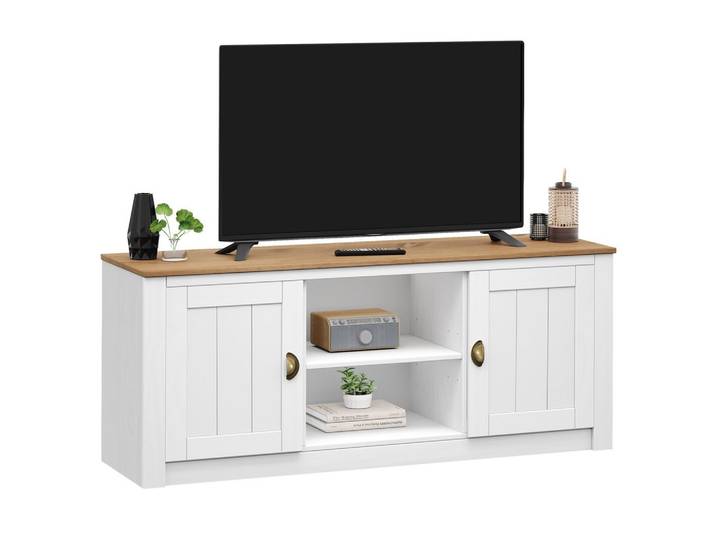 TV-LOWBOARD BOLTON weiß/braun