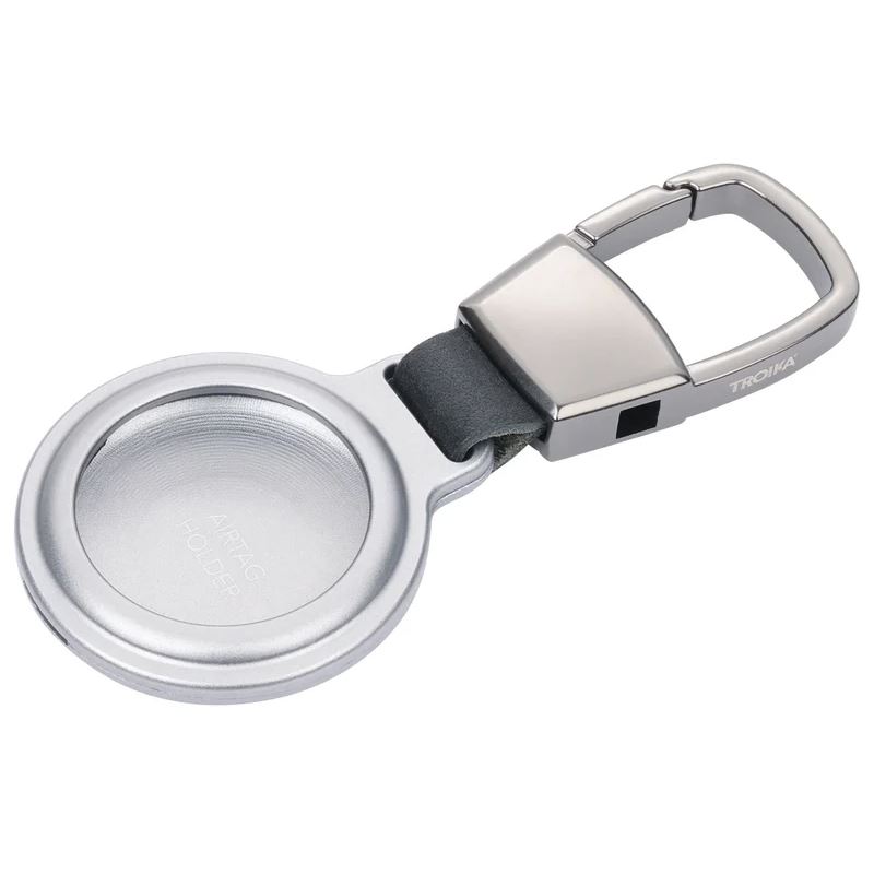 TROIKA Schlüsselanhänger AIRTAG HOLDER silberfarben