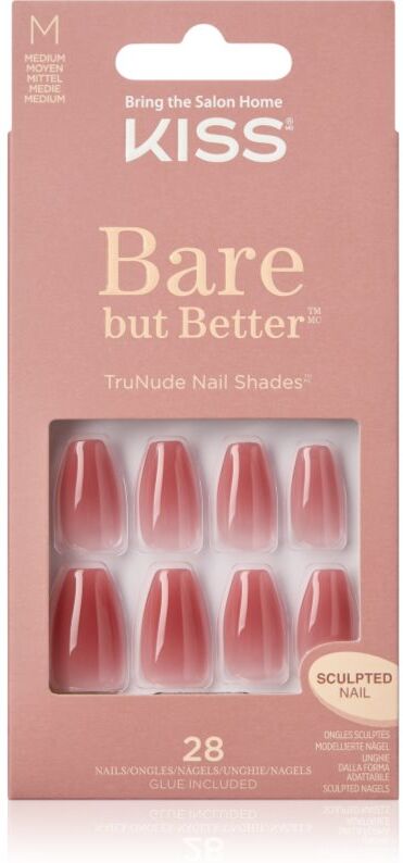 Kiss Bare But Better Medium false nails 28 pc