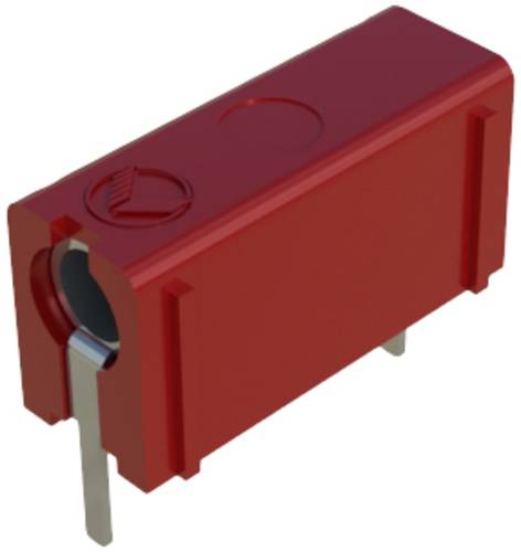 Hirschmann Test & Measurement PB 4 Prüfbuchse Buchse, Einbau vertikal Stift-Ø: 4mm Rot