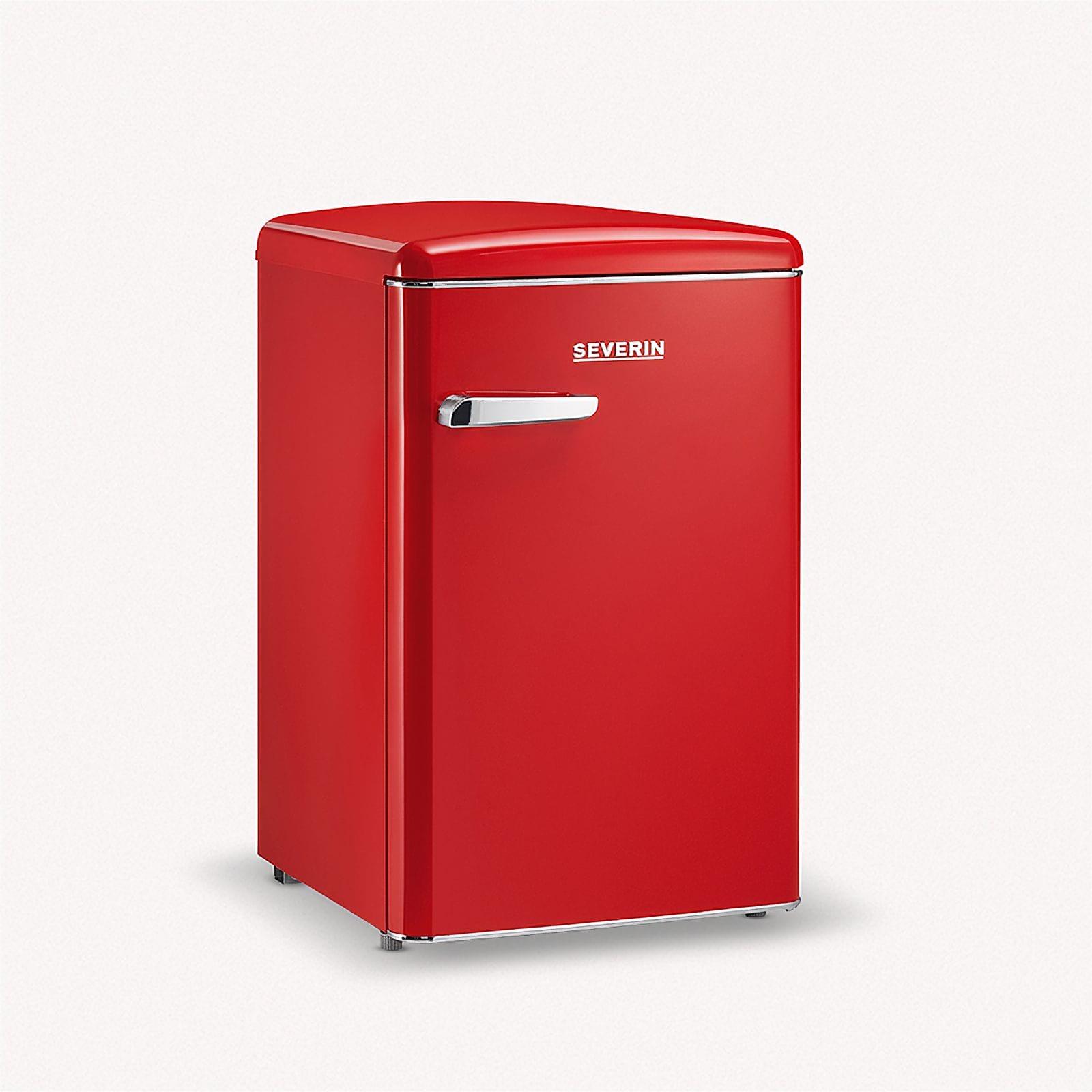SEVERIN Retro Tischkühlschrank RKS 8830 aus Kunststoff, rot Kühlschrank Gefrierkombination Retro Kühlschrank Led Kühlschrank Kühlschrank Gefrierfach