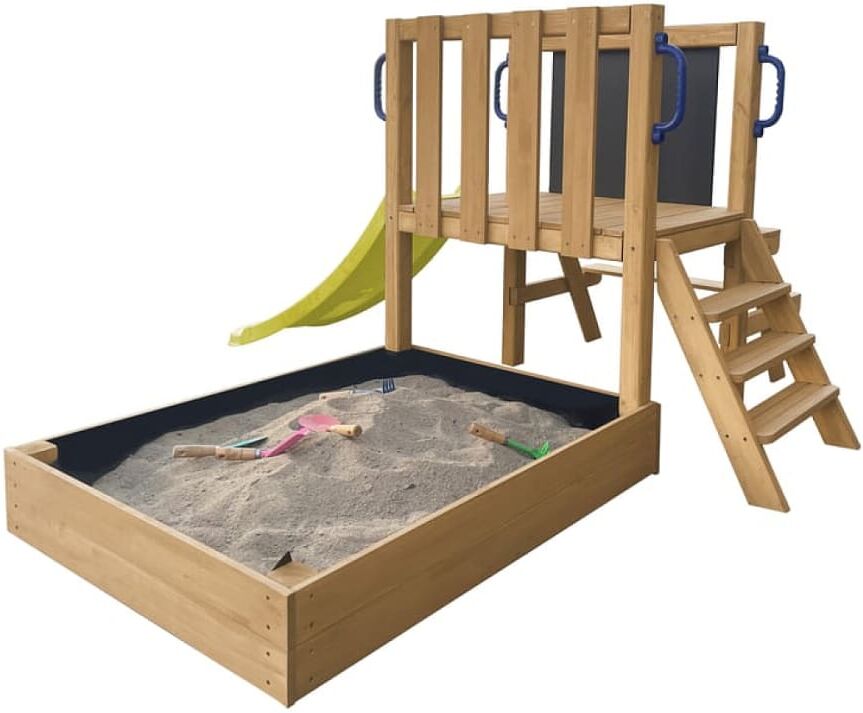 Axi Mini parque infantil con tobogán verde claro