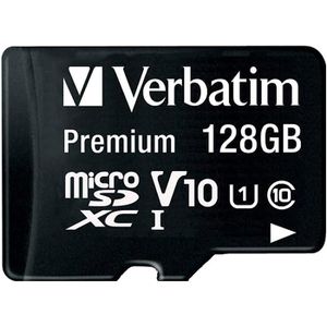 Verbatim Micro-SD-Karte Premium, 44085, 128GB, bis 90 MB/s, UHS-I U3, SDXC