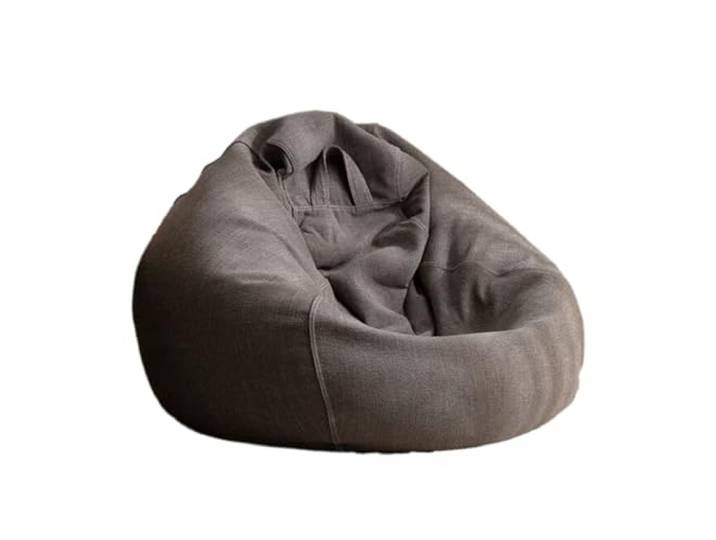 Xumh2024-3 Sitzsack Lazy Sofa Sitzsack Balkon Wohnzimmer Schlafzimmer Einzelliege Tatami Lesesessel(Grigio,Mittel)