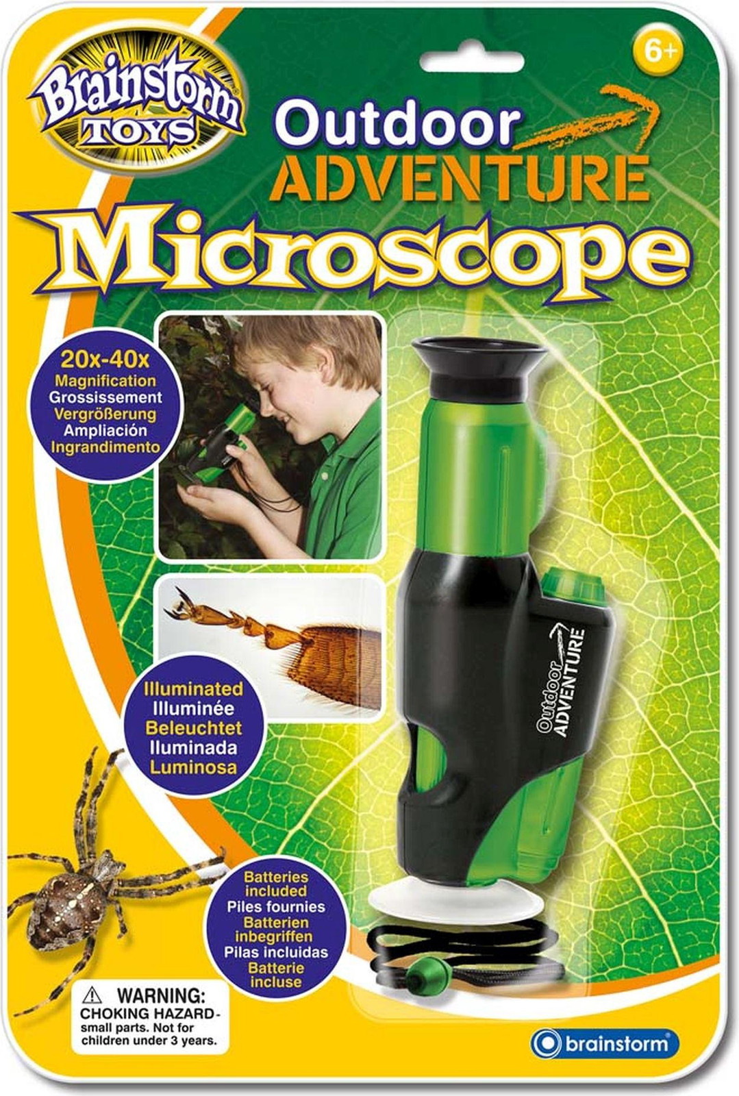Draagbare microscoop met LED-verlichting
