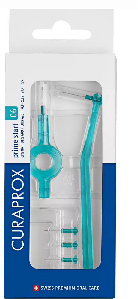 CURAPROX - Interdentalbürste Set prime start, Gr. 011, 5 Stk., 5 Stücke,  Türkis