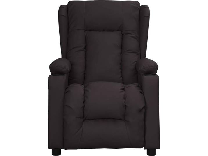 vidaXL Fauteuil relax noir similicuir
