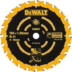 Kreissägeblatt DeWALT Extreme Ø 184 x 16 x 1,65 mm, 24 Zähne