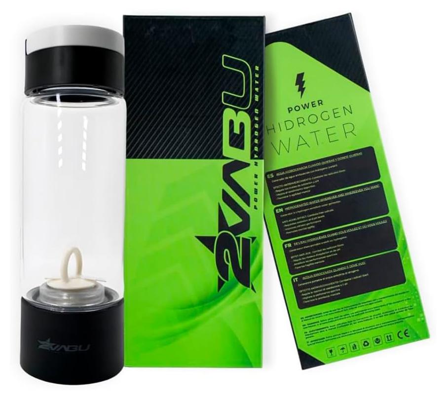 Wasserstoff-Wasserflasche 400 ml, SPE PEM, BPA-frei, tragbar