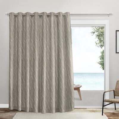 Home Forest Hill Patio Room Darkening Blackout Grommet Top Patio Curtain Panel