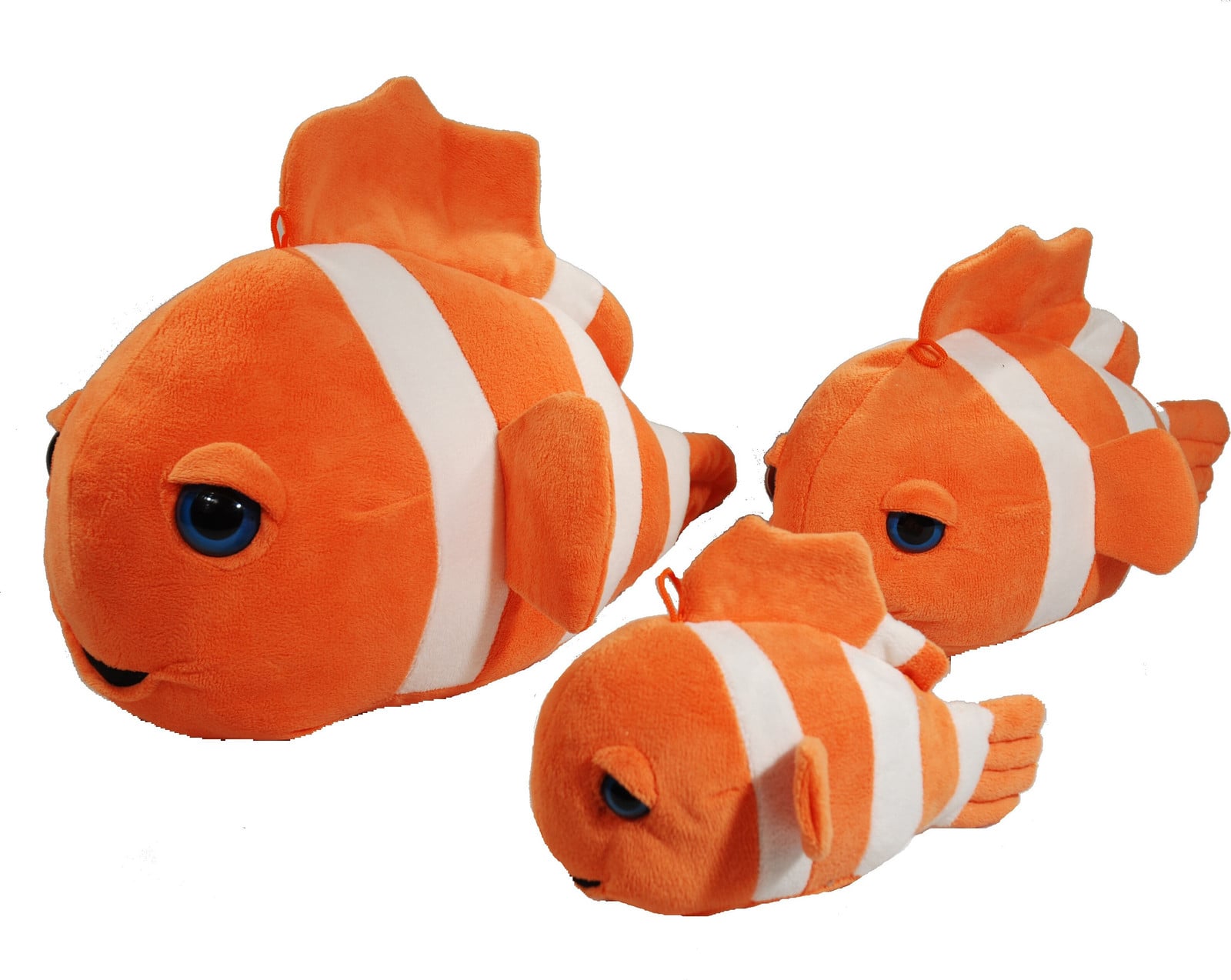 Landahl & Baumann Knuffel clownvis oranje-wit 34 cm