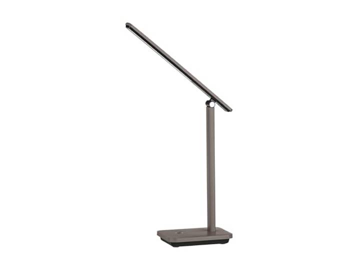 EGLO LED Akku Tischlampe Iniesta, aufladbare Nachttischlampe touch dimmbar Schreibtischlampe Büro mit USB Ladefunktion, Kunststoff in Cappuccino und Schwarz, warmweiß-kaltweiß