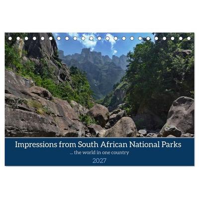 Impressions of South African National Parks (Desk Calendar 2027 DIN A5 landscape), CALVENDO 12 Month DeskCalendar
