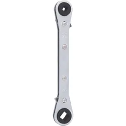 KS TOOLS 4 in 1 Kälte-Klima-Ratschenschlüssel umschaltbar - 130.0122