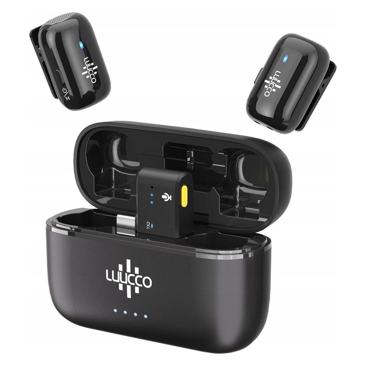 Ulanzi Mikrofon Luucco MiniPods K2 USB-C czarny 2 szt. + etui (SB11229) (LUUCCO)