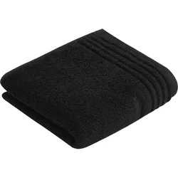 Vossen Frottierserie Vienna Style Supersoft schwarz Handtuch 50x100 cm