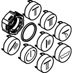 Hansgrohe Symbole Set Axor schwarz, 92544610 92544610