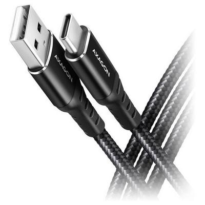 AXAGON USB-C® Kabel USB 2.0 USB-A Stecker, USB-C® Stecker 2m Schwarz BUCM-AM20AB