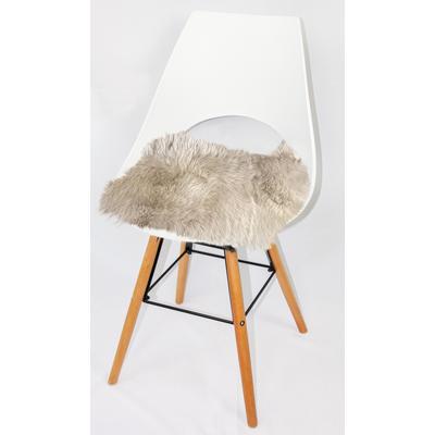 Stuhlkissen HEITMANN FELLE "Lamm, Sitzauflage eckig", beige (leinen), B:44cm L:44cm, Obermaterial: 100% Lammfell, Dekokissen_Sitzkissen_Kissenhüllen, Stuhlkissen, 44x44 cm, echtes Lammfell, waschbar, auch als 2er oder 4er Set