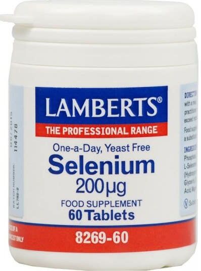 Lamberts Selenium 200mcg 60 Tabletas