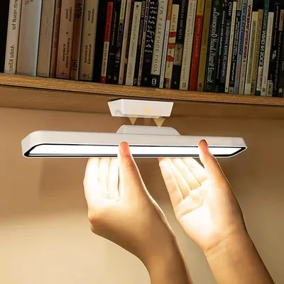 Magnetic Hanging Table Lamp, Remote Control Stepless Dimming LED, USB Rechargeable Night Light For Learning And Reading remote Control