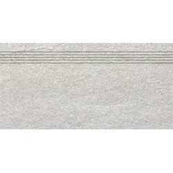 Rako Quarzit Treppenfliese grau 30x60 cm matt DCVSE737.1
