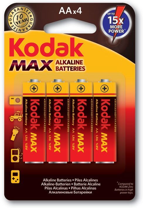 PILHA KODAK MAX AA