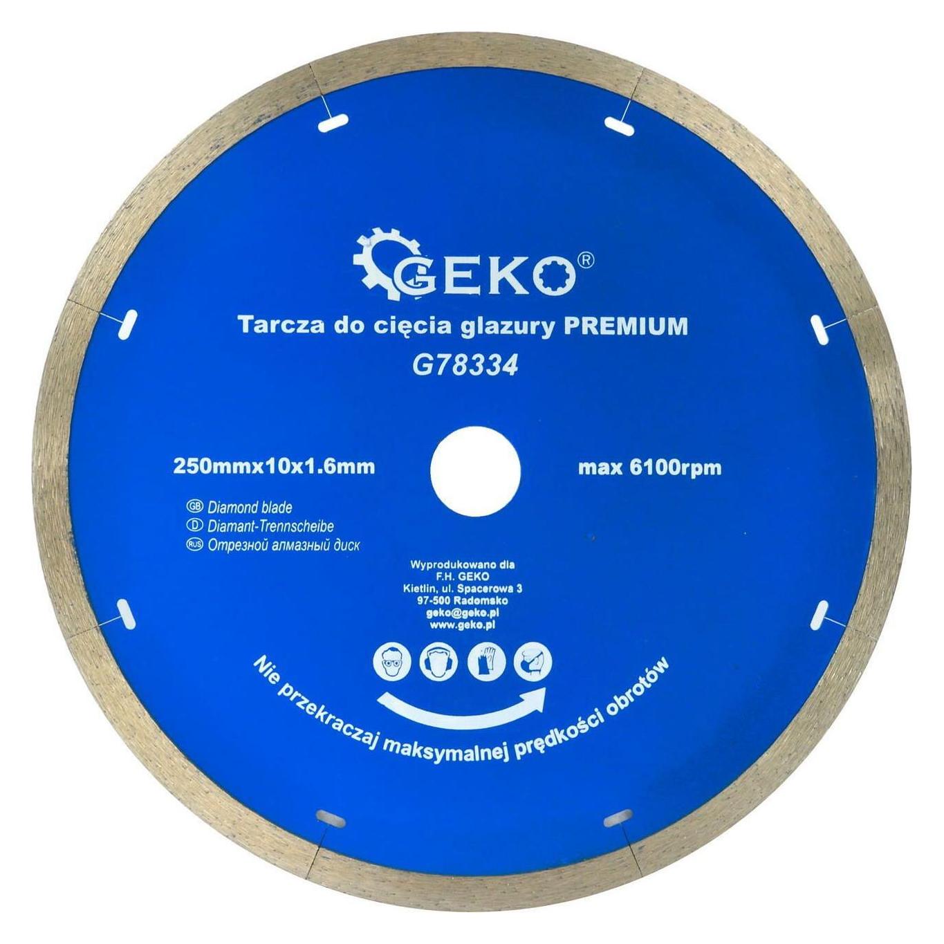 GEKO Diamant-Trennscheibe 250x10x22,2mm (G78334)