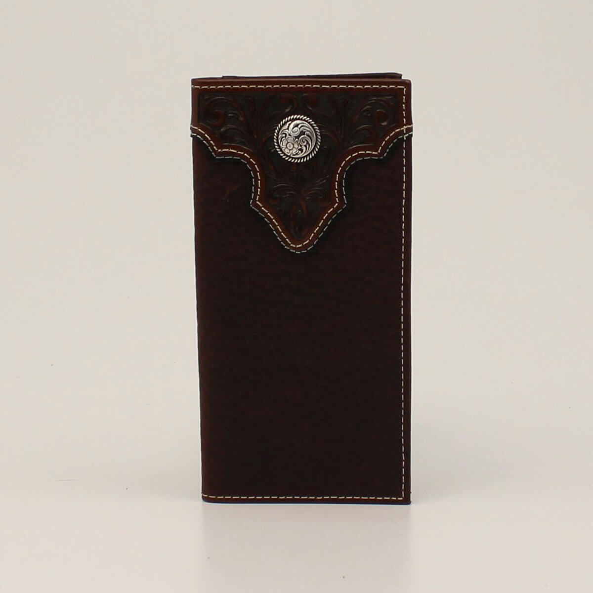 Kid's Filigree top rodeo wallet brn in Brown Leather by Ariat