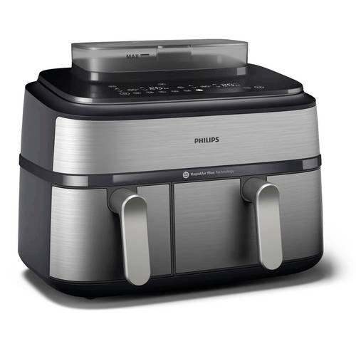 Philips Heißluftfritteuse 9l 2750W stufenloser Temperaturregler Silber