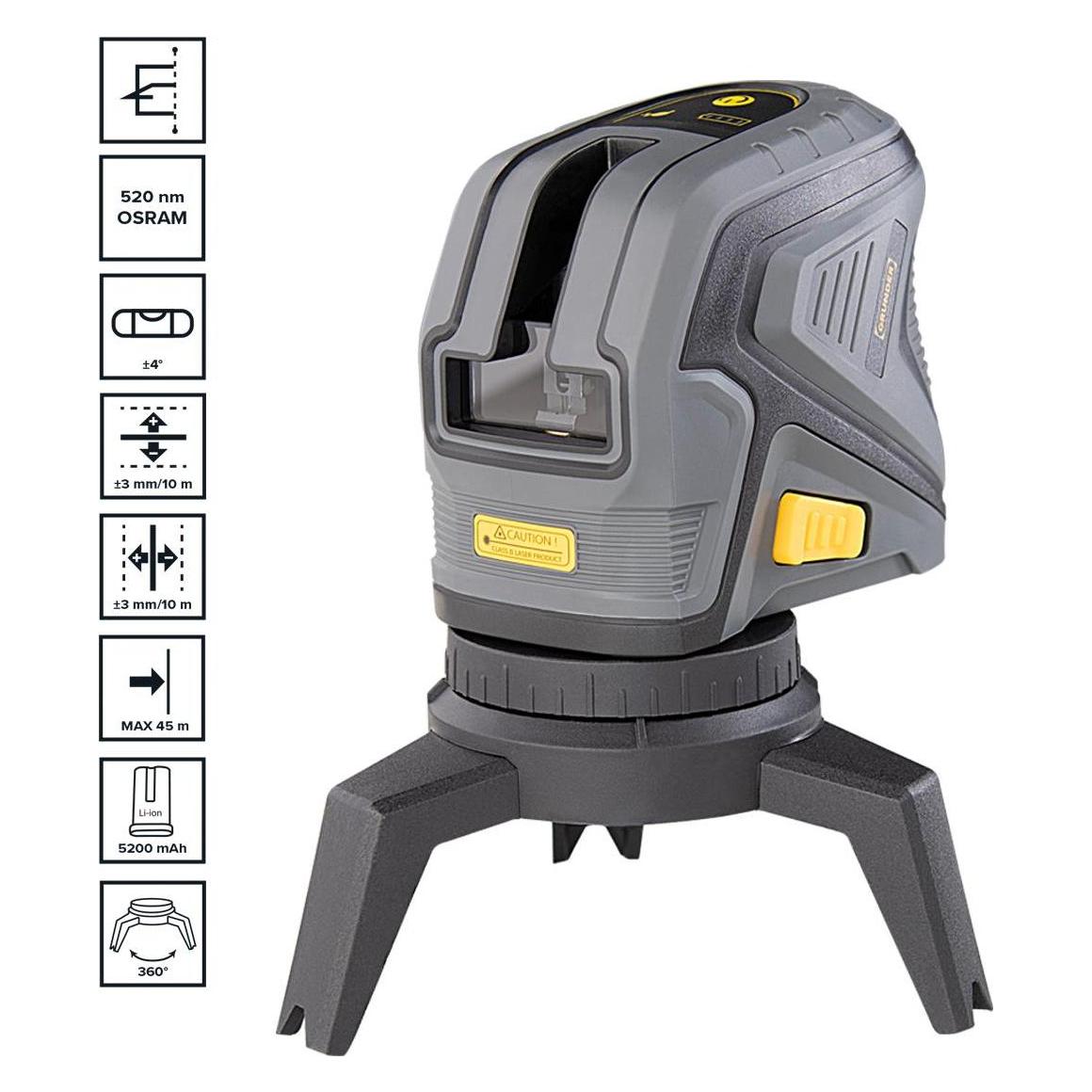 Grunder Cordless Laser Level Mtm320b 2 Dot (Punkt- und Linienlaser) (MTM320B)
