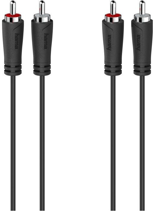 Cavo RCA Hama 00205257 Plugs Black