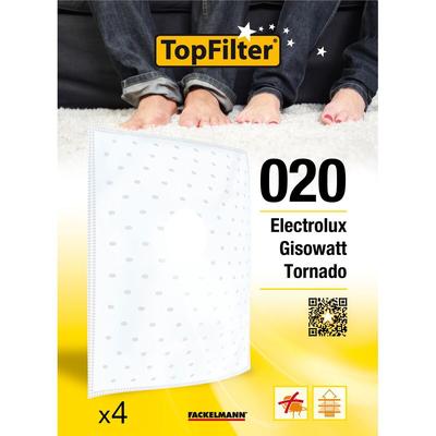Top Filter 4er-Set TopFilter Premium-Eimerstaubsaugerfilter von Electrolux und Tornado