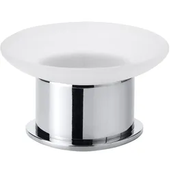 Brillantbad BOMEGA Glasseifenkorb freistehend Messing Chrom poliert 110x60x110 mm für Bad & Küche >> Freistehend anwendbar