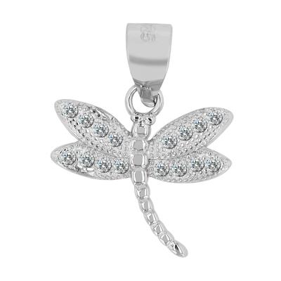 Kettenanhänger AKZENT "Philomena" aus 925 Sterlingsilber, rhodiniert, langlebig", silber (silberfarbig), Schmuckanhänger, Damen, Silber 925 (Sterlingsilber), Kettenanhänger